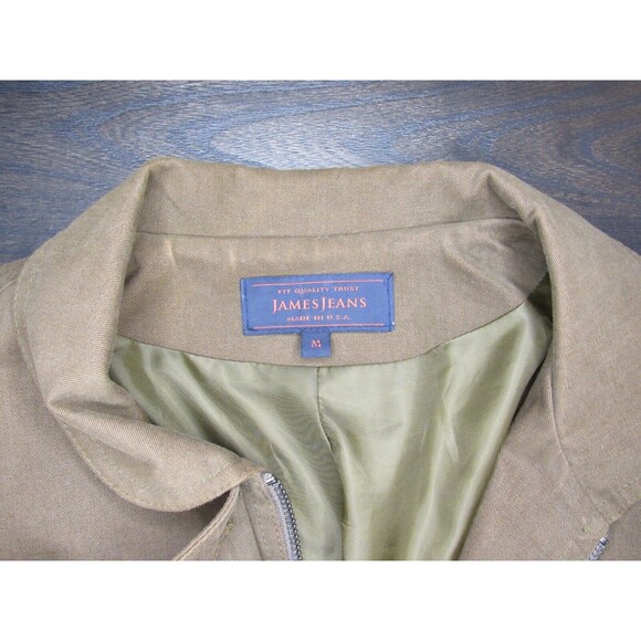 James Jeans Womens M Ponte Sleeve Utility Jacket Soldier on Black Gorpcore USA - Picture 13 of 16